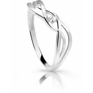Cutie Diamonds Jemný prsten z bílého zlata s briliantem DZ6712-1843-00-X-2 56 mm