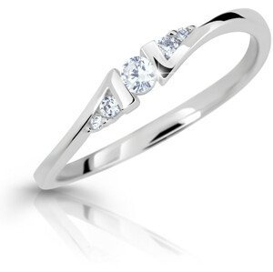 Cutie Diamonds Půvabný prsten z bílého zlata s brilianty DZ6720-3054-00-X-2 50 mm