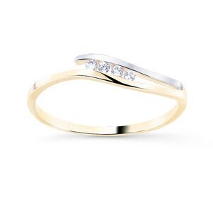Cutie Diamonds Krásný bicolor prsten ze zlata s brilianty DZ8026-00-X-1 52 mm