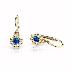 Cutie Jewellery Zlaté dětské náušnice C2030-10-X-1 světle modrá