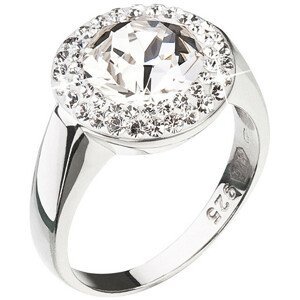 Evolution Group Stříbrný prsten se třpytivým krystalem Swarovski 35026.1 56 mm