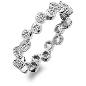 Hot Diamonds Luxusní stříbrný prsten s topazy Willow DR208 58 mm