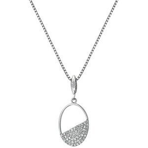Hot Diamonds Stříbrný náhrdelník s diamantem Horizon Topaz DP767