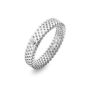 Hot Diamonds Luxusní stříbrný prsten s diamantem Quest Filigree DR222 55 mm