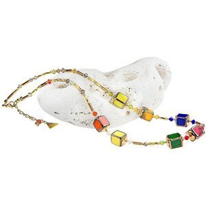 Lampglas Hravý náhrdelník Summer Meadow z perel Lampglas NCU16