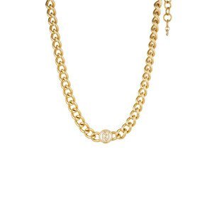 Liu Jo Výrazný pozlacený náhrdelník s krystaly Brilliant LJ1620