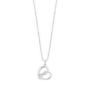 Lotus Silver Něžný stříbrný náhrdelník se srdíčkem LP3309-1/1