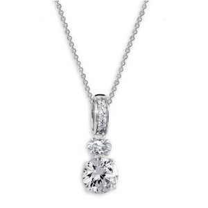 Modesi Něžný stříbrný náhrdelník JA33920CZ (řetízek, přívěsek)