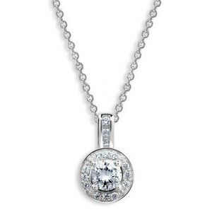 Modesi Půvabný stříbrný náhrdelník WAIYS-P (řetízek, přívěsek)