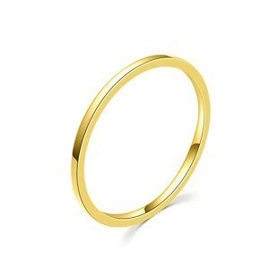 MOISS Minimalistický pozlacený prsten R0001984 53 mm