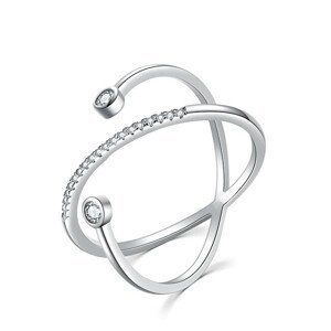 MOISS Originální stříbrný prsten se zirkony R00020 63 mm