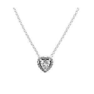 Pandora Stříbrný náhrdelník s třpytivým srdíčkem Timeless 398425C01-45