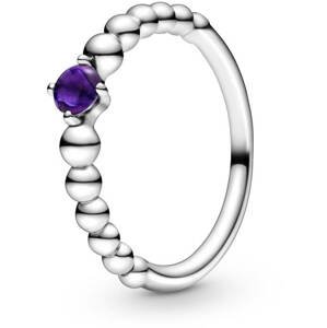 Pandora Stříbrný prsten pro ženy narozené v únoru 198867C03 50 mm