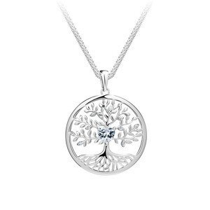 Preciosa Krásný stříbrný náhrdelník Strom života Sparkling Tree of Life 5329 00 (řetízek, přívěsek)