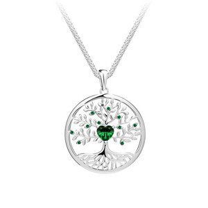 Preciosa Krásný stříbrný náhrdelník Strom života Sparkling Tree of Life 5329 66 (řetízek, přívěsek)