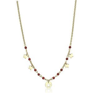 S`Agapõ Pozlacený ocelový náhrdelník s hvězdičkami Haiti SHT01