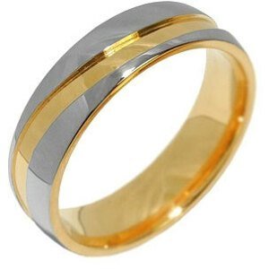 Silvego Snubní ocelový prsten pro muže a ženy MARIAGE RRC2050-M 53 mm