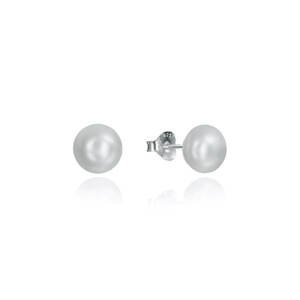 Viceroy Elegantní minimalistické náušnice s perlou Clasica 5090E000-67 0,7 cm