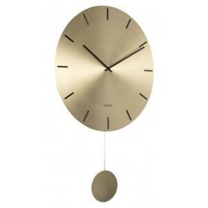 Designové kyvadlové nástěnné hodiny KA5862GD Karlsson 47cm