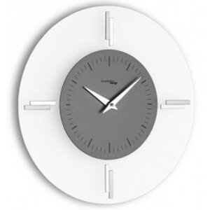 Designové nástěnné hodiny I060MAT smoke grey IncantesimoDesign 35cm