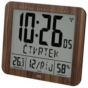 JVD DH9335.2 - Rádiem řízené digitální hodiny se zobrazením dne a měsíce v češtině