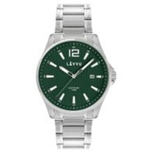 LAVVU Pánské hodinky se safírovým sklem NORDKAPP Green LWM0167
