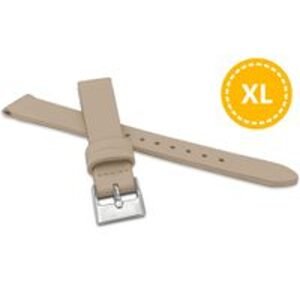 MINET XL Prodloužený béžový řemínek z luxusní kůže Top Grain - 14 - XL MSSXC14