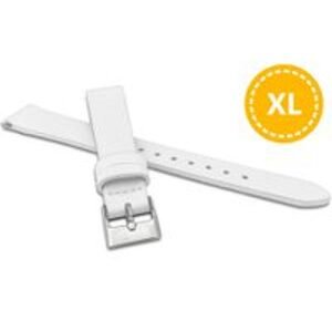 MINET XL Prodloužený bílý řemínek z luxusní kůže Top Grain - 12 - XL MSSXW12