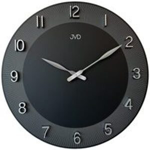 JVD HC501.2 - černo stříbrné hodiny v moderním designu