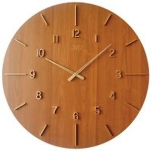 JVD HC701.1 - obrovské dřevěné hodiny v klasicko moderním designu