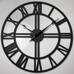 Flexistyle z221 - velké nástěnné hodiny s průměrem 80 cm černé