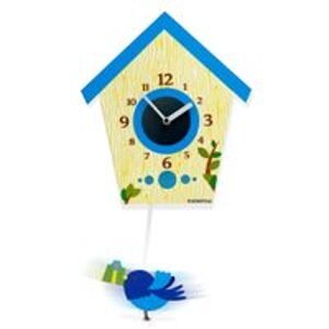 Flexistyle z110 - dětské kyvadlové hodiny s ptáčkem zelené
