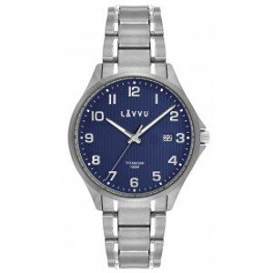 Extrémně lehké titanové hodinky LAVVU LWM0122 TITANIUM LILLEHAMMER Blue