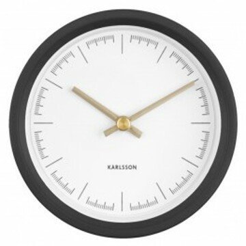 Designové nástěnné hodiny Karlsson KA5773BK 12,5cm