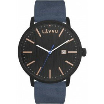 Modro-černé pánské hodinky LAVVU LWM0173 COPENHAGEN BLACK/BLUE