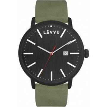 Černo-zelené pánské hodinky LAVVU LWM0174 COPENHAGEN