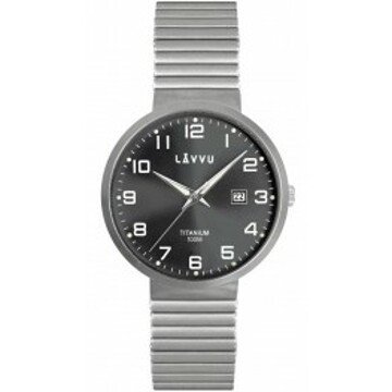 LAVVU LWM0222 Titanové pružné hodinky s vodotěsností LUNDEN Black