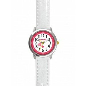 CLOCKODILE Bílé třpytivé dívčí dětské hodinky HEARTS CWG5067