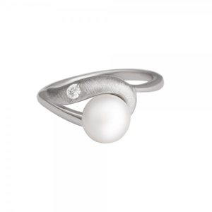 Prsten se syntetickou perlou 125-393-7433 57