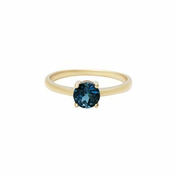 Prsten s london blue topazem 224-772-733L 52-2.35g