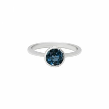 Prsten s london blue topazem 324-772-413L 51-2.05g