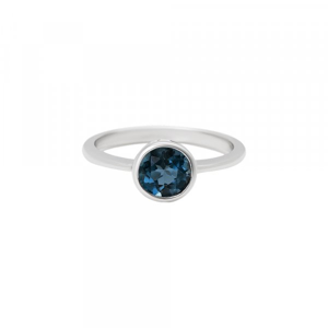 Prsten s london blue topazem 324-772-413L 53-1.95g