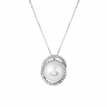 Náhrdelník s perlou 375-115-2316 42-3.20g