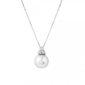 Náhrdelník s perlou 375-115-1962 42-1.80g