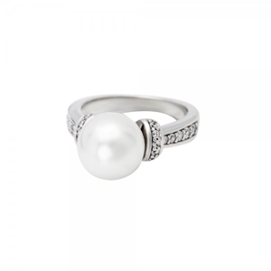 Prsten se syntetickou perlou 125-187-9273 52