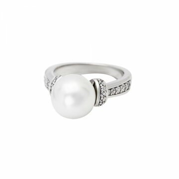 Prsten se syntetickou perlou 125-187-9273 50