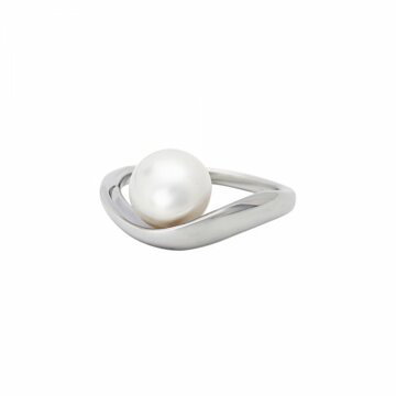 Prsten se syntetickou perlou 125-393-4307 58