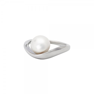 Prsten se syntetickou perlou 125-393-4307 52
