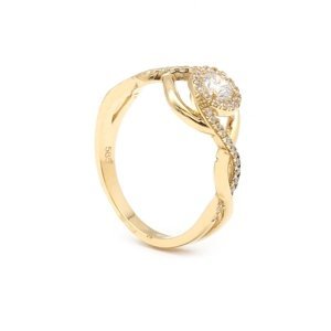 Zlatý dámský prsten Senja