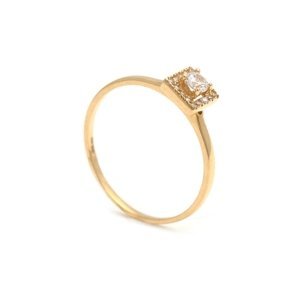 Zlatý dámský prsten SAMANTA white
